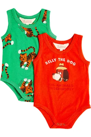 The Animals Observatory Baby - Set di 2 body in cotone