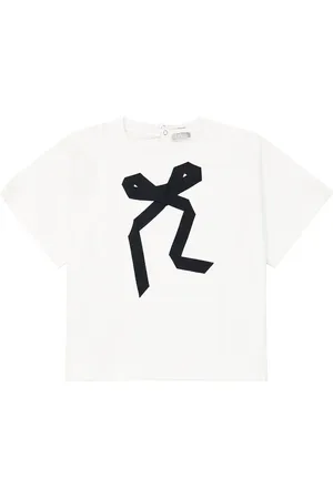 Il gufo T-shirt in misto cotone con stampa