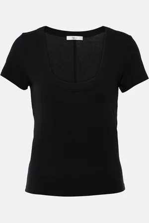 Frame Top Rib Baby Tee in jersey