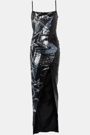 Balmain Abito lungo con paillettes