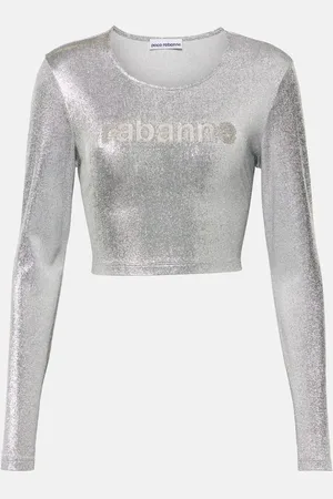 Paco rabanne Top cropped in lamé