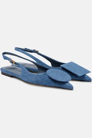 Jacquemus Ballerine slingbacks Duelo Plates in denim