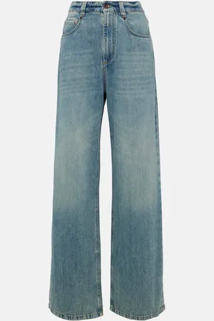 Brunello Cucinelli Jeans a gamba larga e vita alta