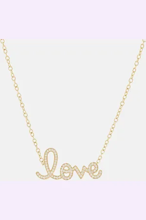 Sydney Evan Collana Love in 14kt con diamanti