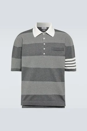 Thom Browne Polo 4-Bar in cotone a righe