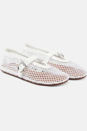 Alaïa Alaïa Ballerine in mesh con pelle