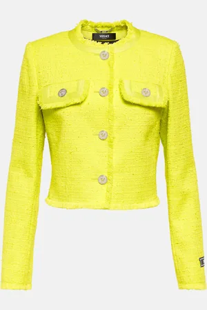 VERSACE Giacca in misto cotone bouclé