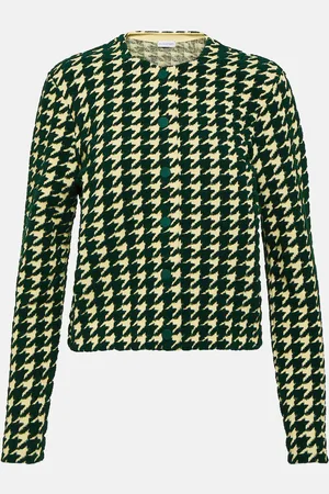 Burberry Cardigan in misto cotone pied-de-poule