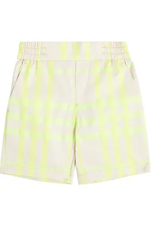 Burberry Shorts Burberry Check in misto cotone
