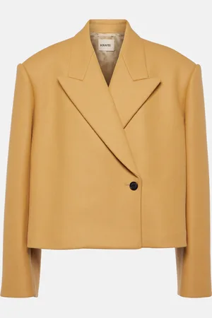 Khaite Giacca cropped Raymond in misto lana