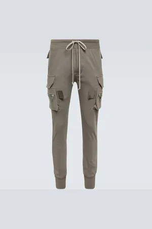 Rick Owens Pantaloni slim cargo Mastodon in jersey