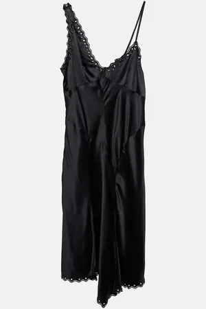 Isabel Marant Abito midi Ayrich in seta con ricamo