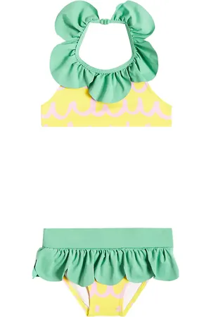 Stella McCartney Bikini con stampa e volant