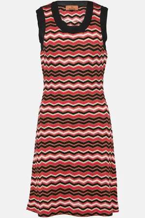Missoni Miniabito in misto cotone a zig-zag