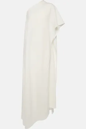 VALENTINO Abito midi asimmetrico in seta