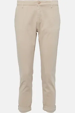 AG Jeans Pantaloni tapered Caden in twill a vita media