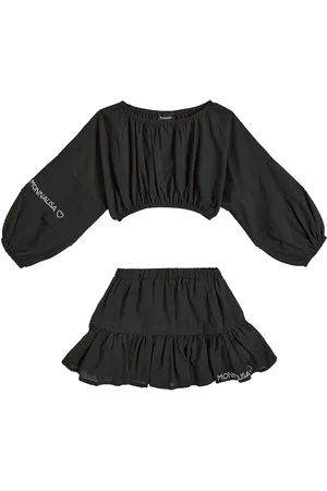 MONNALISA Top e gonna in cotone