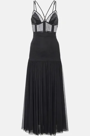 Dolce & Gabbana Abito midi con mesh