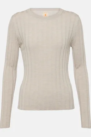Jardin des Orangers Pullover in maglia di lana vergine a coste