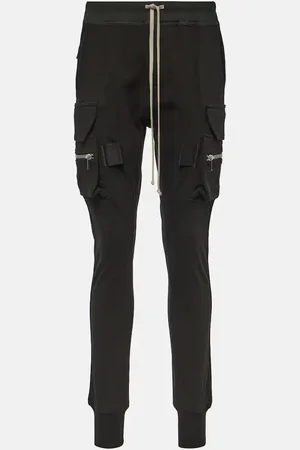 Rick Owens Pantaloni cargo skinny in cotone