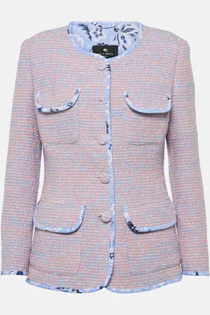Etro Giacca in tweed di misto lana