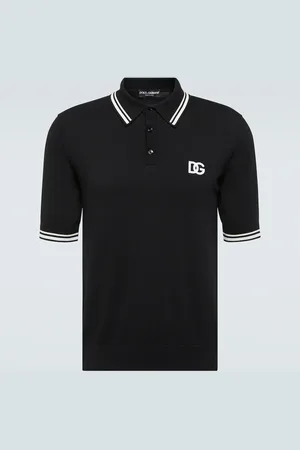 Dolce & Gabbana Polo in piqué di cotone con logo