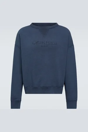 Maison Margiela Felpa in jersey di cotone con logo