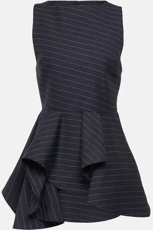 J.W.Anderson Top gessato in misto lana