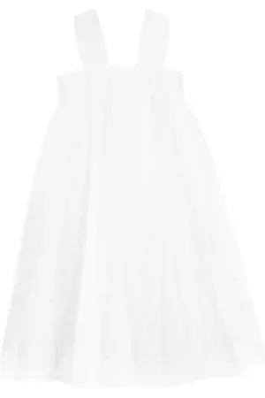 BONPOINT Abito Fantasy con tulle e ricamo