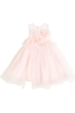 PATACHOU Abito in tulle con applicazione floreale