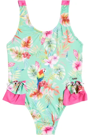 PATACHOU Costume intero con volant e stampa