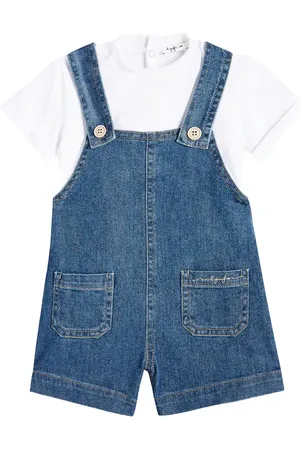 Il gufo Baby - T-shirt e salopette in misto cotone
