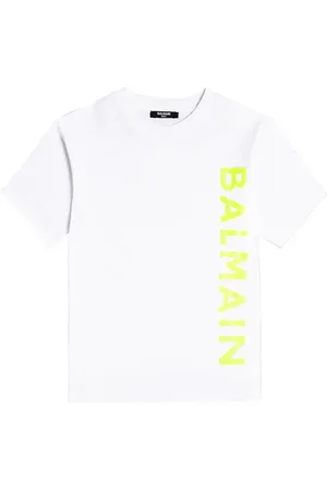 Balmain T-shirt in jersey di cotone con logo