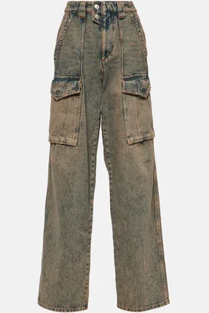 Marant Etoile Jeans cargo Heilani a vita alta