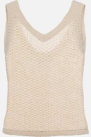 Max Mara Tank top Arrigo in maglia di misto cotone