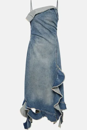 Acne Studios Abito midi Delouise di jeans