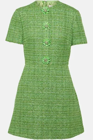 VALENTINO Miniabito in tweed con cristalli
