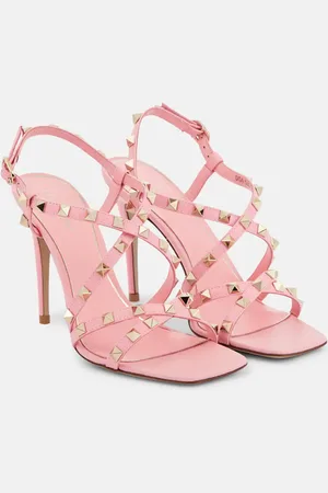 VALENTINO GARAVANI Sandali Rockstud 100 in pelle