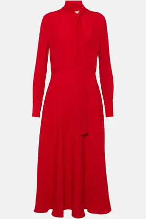 VALENTINO Abito midi in seta