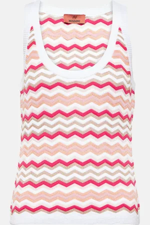 Missoni Top in misto cotone a zig-zag