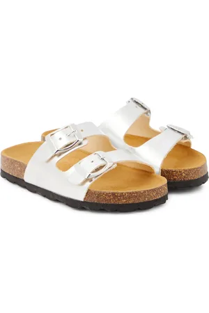 The New Society Sandali in pelle metallizzata