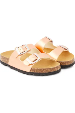 The New Society Sandali in pelle metallizzata