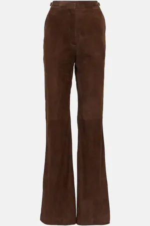 GABRIELA HEARST Pantaloni flared Vesta in suede