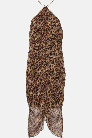 Marant Etoile Abito midi Valdi con stampa
