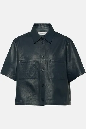 YVES SALOMON Camicia oversize in pelle
