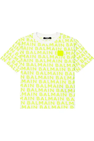 Balmain T-shirt in jersey di cotone con logo
