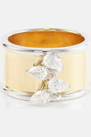 Rainbow K Anello Erin in 18kt con diamanti