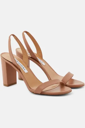 Aquazzura Sandali slingback So Nude in pelle