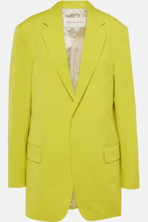 DRIES VAN NOTEN Blazer oversize in popeline di cotone