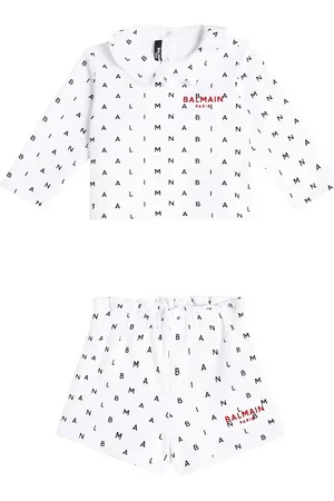 Balmain Baby - Top e shorts in jersey